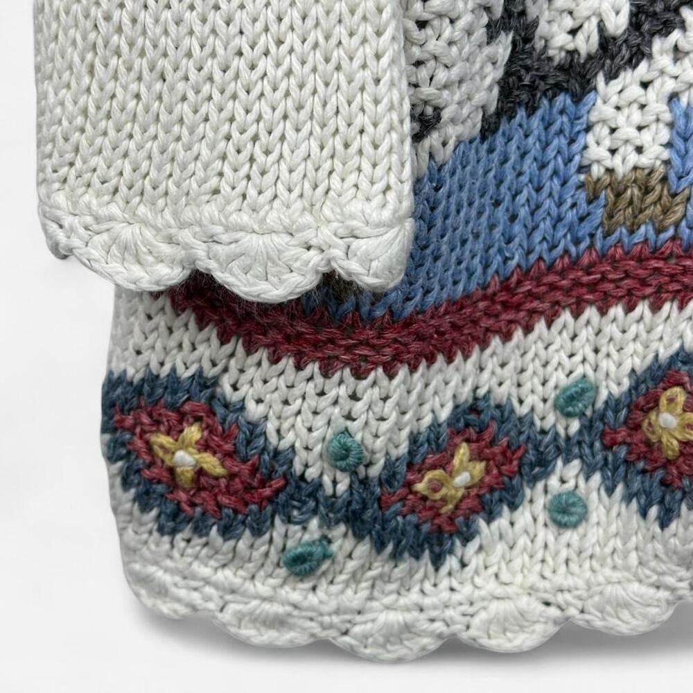 Beldoch popper farm whimsical knit cardigan - Picture 7 of 8